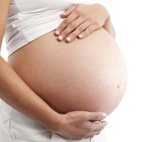 Pregnant woman's belly