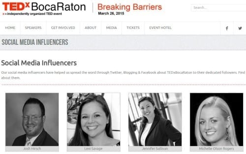 TEDxBoca Raton 2015 Social Media Influencer Modern Boca Mom