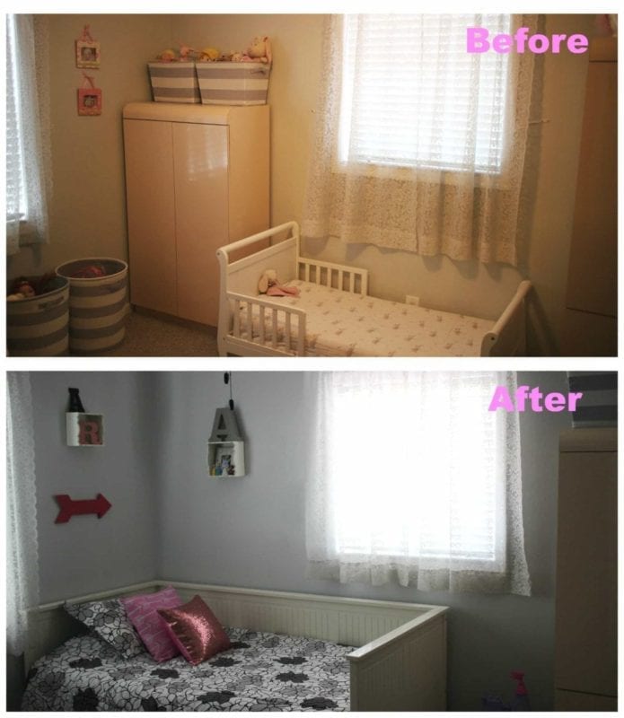 Big girl bedroom makeover on Boca Raton
