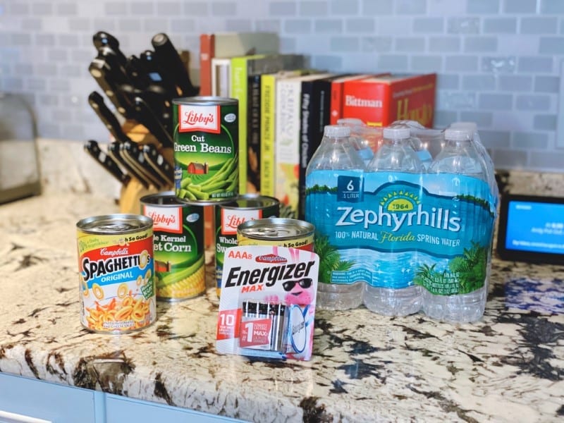 Storm supplies at Publix Boca Raton