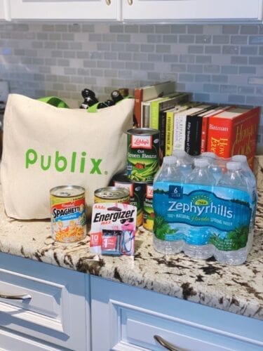 Storm supplies at Publix Boca Raton