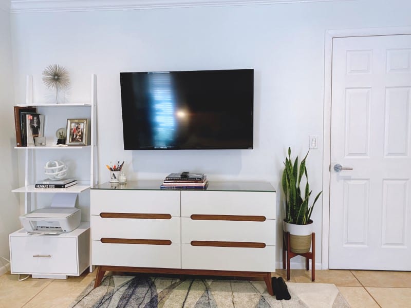 Guest room makeover with custom curtains in Boca Raton