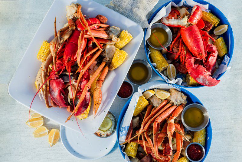 Bennys on the Beah seafood spread