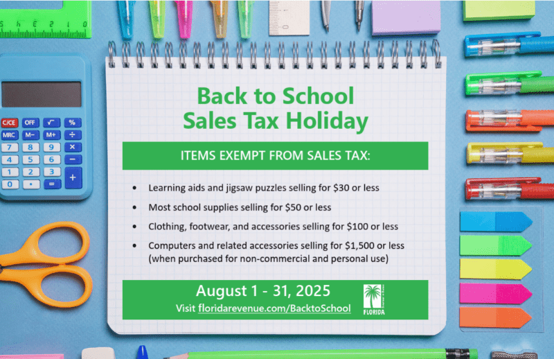 Florida sales tax holiday 2025 Florida sales tax holiday 2025