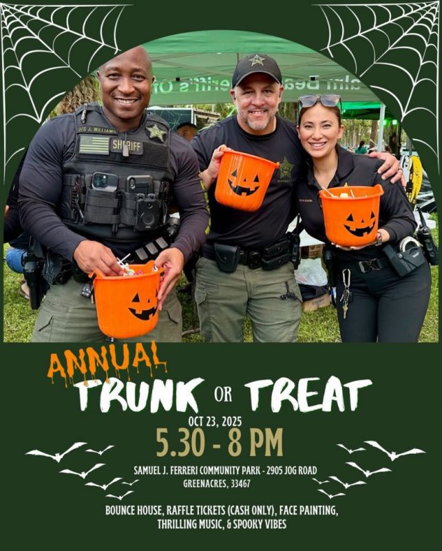 PBSO Annual Trunk or Treat 2025 PBSO Annual Trunk or Treat 2025