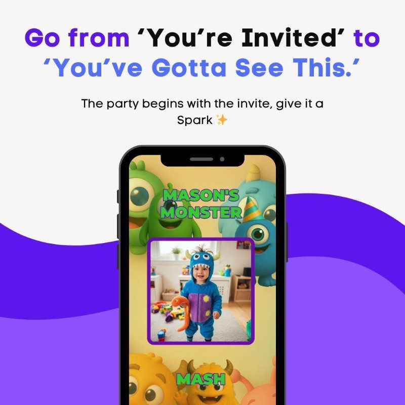 Spark Invites custom video invitations