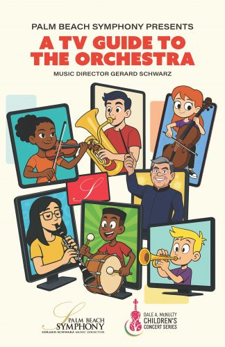 TV Guide to the Orchestra poster Credit Rainy Sun Designs